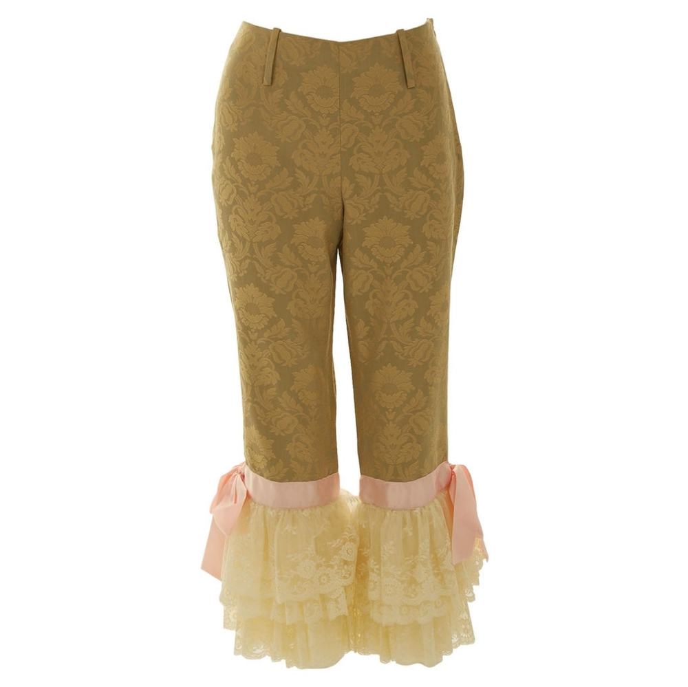 DOLCE GABBANA VINTAGE RUFFLES JEANS. - Picture 4 of 4